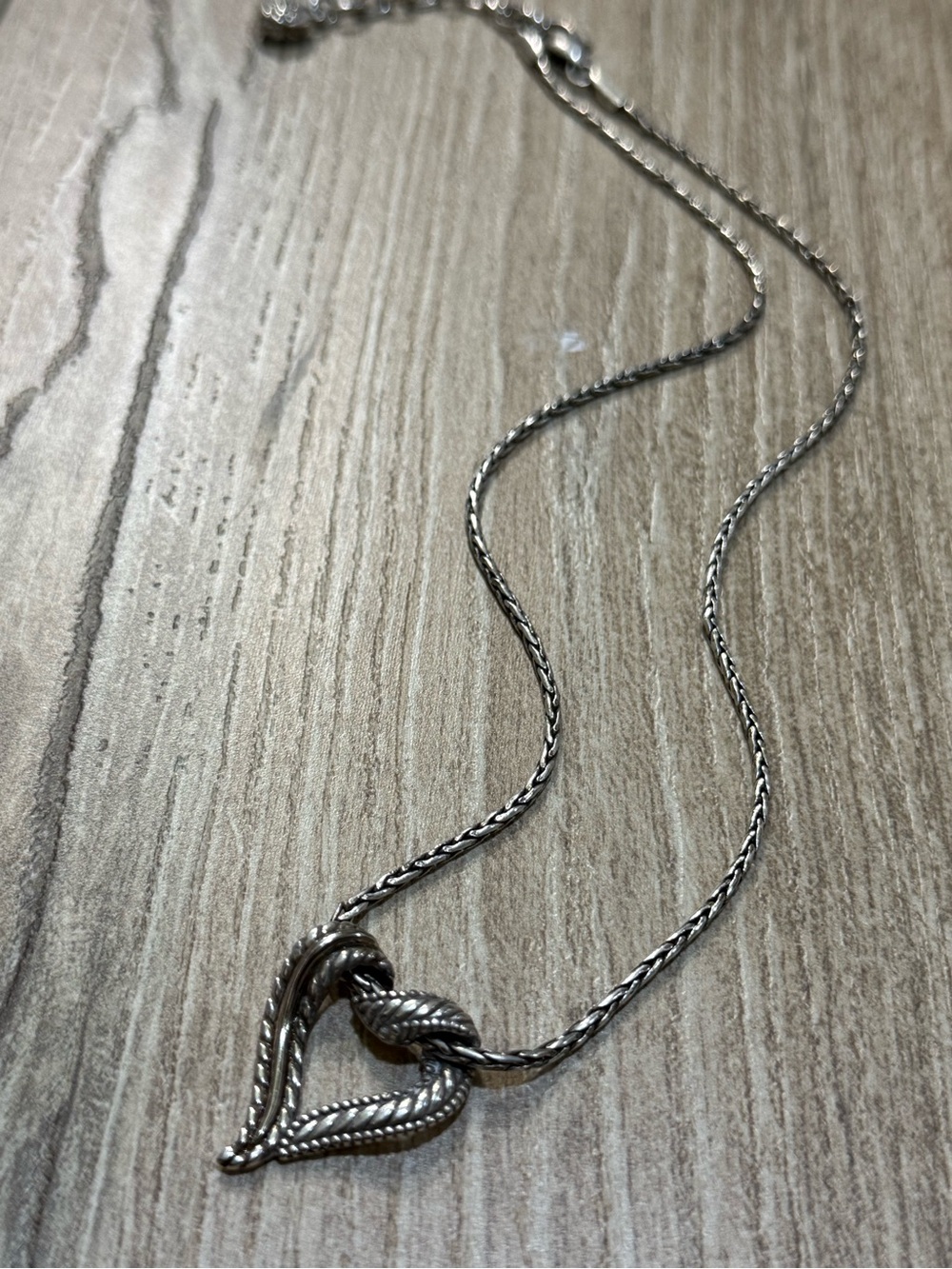Brighton Callie Love Heart Necklace Silver Plated Retired JM5340 - Picture 6 of 15